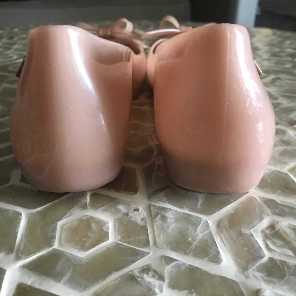 Melissa UltraGirl Bow II jelly peep-toe jelly flat - Picture 5 of 12